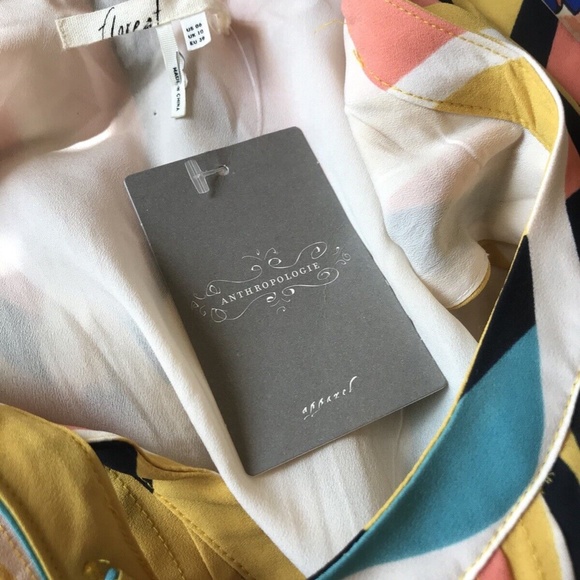 Floreat Dahilia Anthropologie Sleeveless Maxi Womens Dress Spring Colors Size 6 - Picture 5 of 5